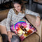 Cat Riding Llama With Pancakes And Milkshake Throw Pillow By Skyler Hill