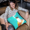 Kitty Cat Surfing Taco Throw Pillow By Skyler Hill