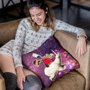 Lemur Riding Bear Unicorn Eating Cake Throw Pillow By Skyler Hill