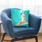 Kitty Cat Surfing Pizza Throw Pillow By Skyler Hill