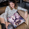 Space Cat Riding Unicorn - Pizza & Taco Throw Pillow By Skyler Hill