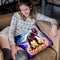 Tyrannosaurus Rex Dinosaur Riding Pizza In Space Throw Pillow By Skyler Hill