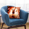 Outer Space Pug Riding Giraffe Unicorn - Pizza Throw Pillow By Skyler Hill