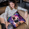 Space Cat Llama Alpaca Riding Pizza Throw Pillow By Skyler Hill