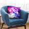 Rainbow Space Pug Riding On Flying Unicorn With Taco Throw Pillow By Skyler Hill