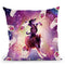 Cowboy Space Cat On Wolf Unicorn - Burrito Throw Pillow By Skyler Hill