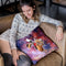 Lemur Riding Goat Unicorn Eating Cake Throw Pillow By Skyler Hill