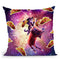 Cowboy Space Cat On Goat Unicorn - Taco Throw Pillow By Skyler Hill