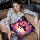 Cowboy Space Cat On Goat Unicorn - Taco Throw Pillow By Skyler Hill