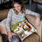 Funny Llama Beach Throw Pillow By Skyler Hill