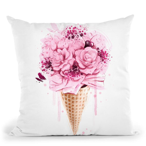 Ice Cream Bouquet Throw Pillow By Cristina Alonso