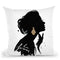 La Femme Throw Pillow By Cristina Alonso