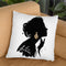 La Femme Throw Pillow By Cristina Alonso