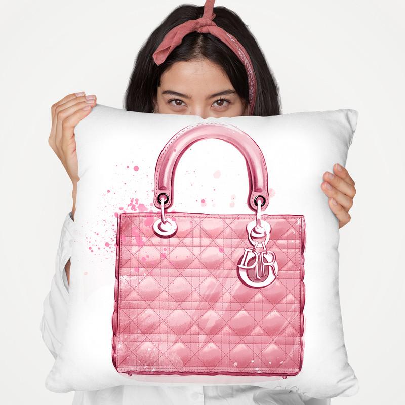 Lady Dior Throw Pillow By Cristina Alonso