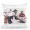 Miss Tea Throw Pillow By Cristina Alonso