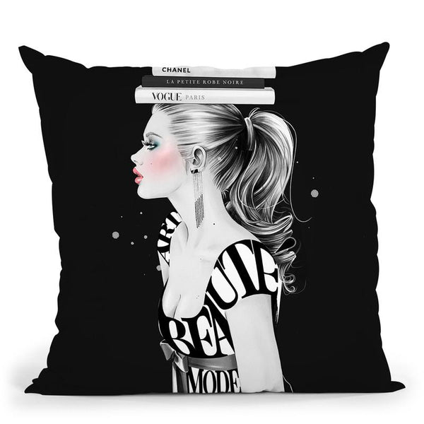 Muse Throw Pillow By Cristina Alonso