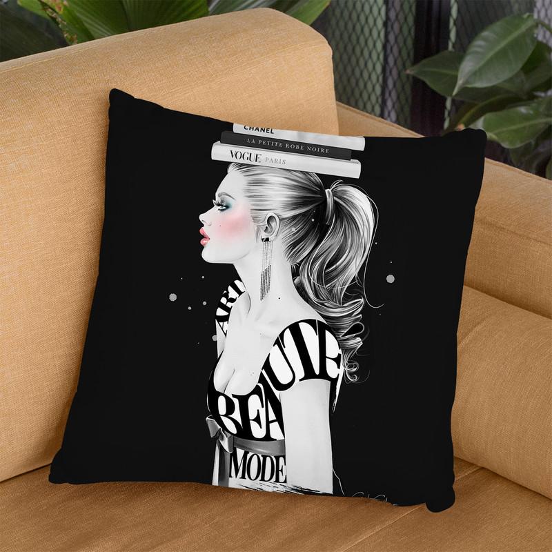 Muse Throw Pillow By Cristina Alonso