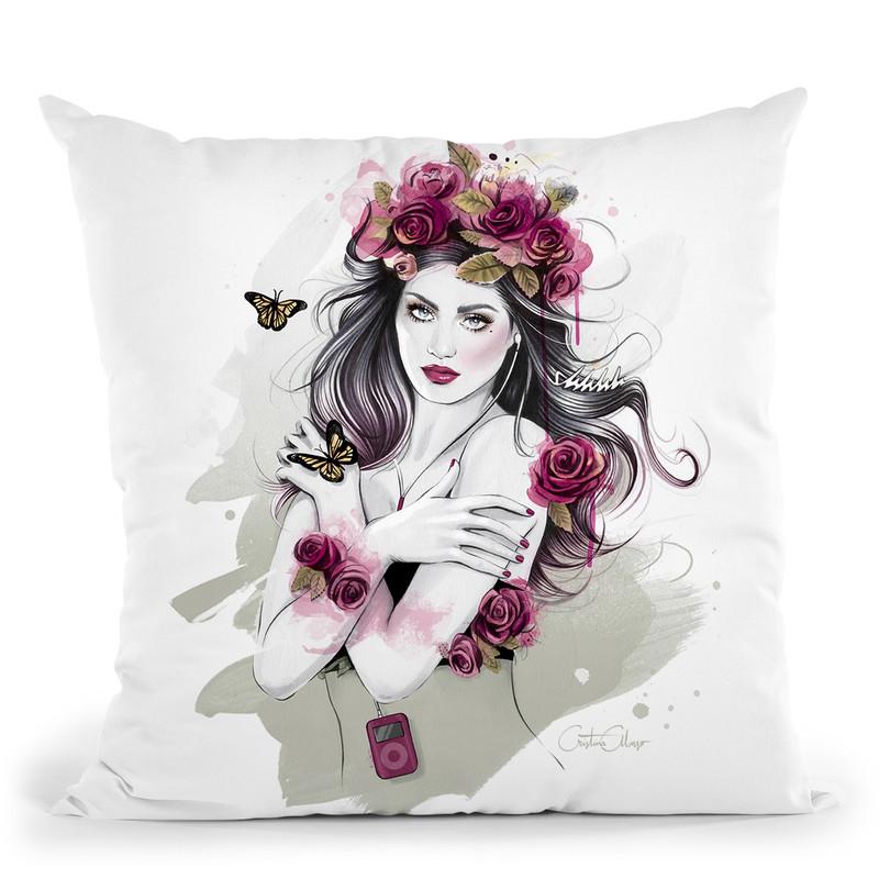 Ophelia Throw Pillow By Cristina Alonso