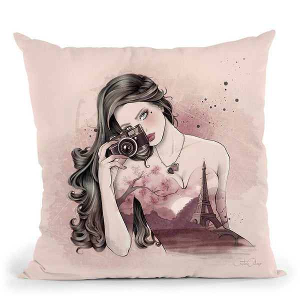 Paris Inside Throw Pillow By Cristina Alonso