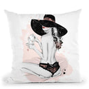 The Noir Throw Pillow By Cristina Alonso