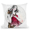Waiting Throw Pillow By Cristina Alonso