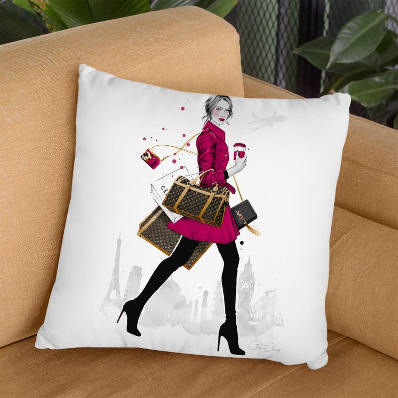 Wanderlust Throw Pillow By Cristina Alonso