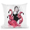 Flamingo Fancy Throw Pillow By Cristina Alonso