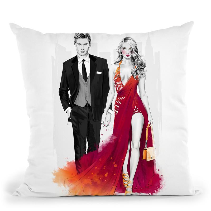 Haute Couture Romance Throw Pillow By Cristina Alonso