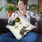 Elephant Ride I V2 Newsprint Throw Pillow By Sue Schlabach