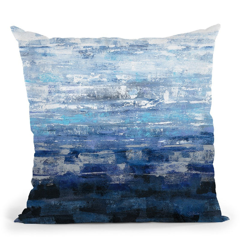 Icelandic Wave Throw Pillow By Silvia Vassileva