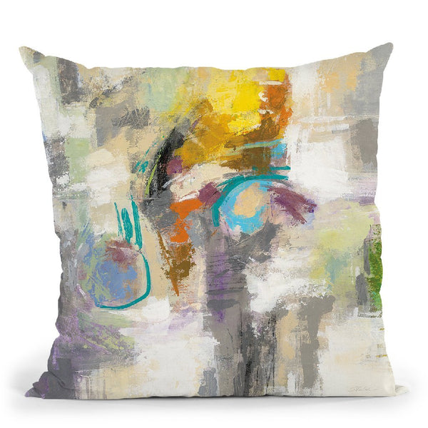 Chalk On Asphalt Throw Pillow By Silvia Vassileva