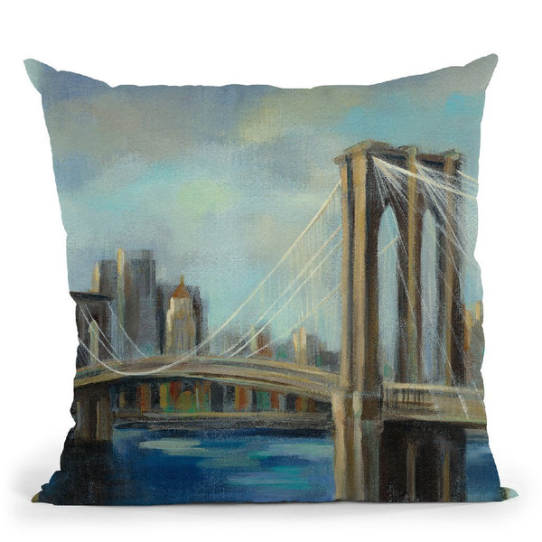 Brooklyn Bridge Throw Pillow By Silvia Vassileva