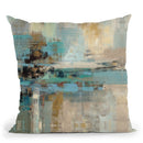 Morning Fjord Square Ii Throw Pillow By Silvia Vassileva