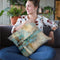 Morning Fjord Square Ii Throw Pillow By Silvia Vassileva