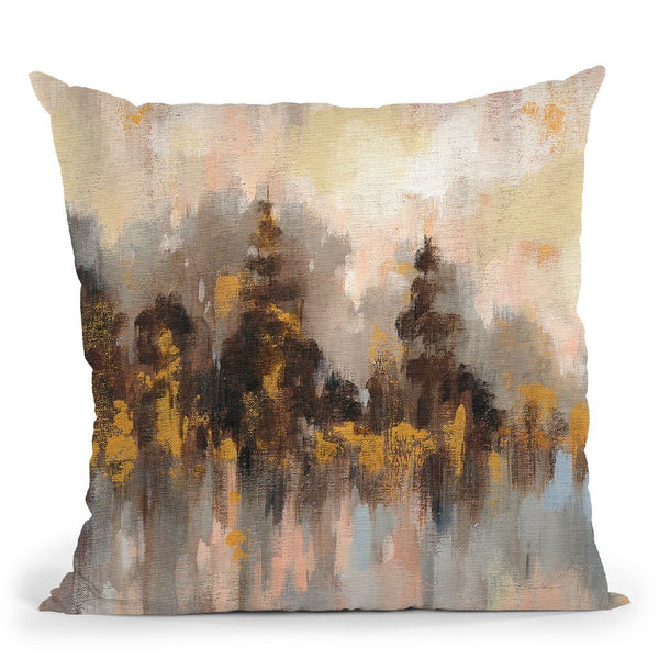 Blushing Forest Ii Throw Pillow By Silvia Vassileva