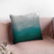 Silver Wave I Green Throw Pillow By Silvia Vassileva