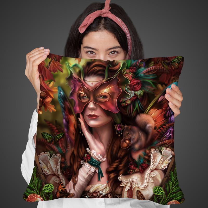 Autumn Queen Throw Pillow By Tate Licensing