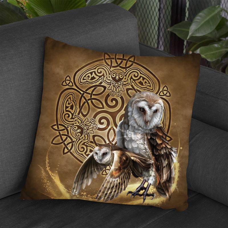 Celtic Owl Throw Pillow By Tate Licensing