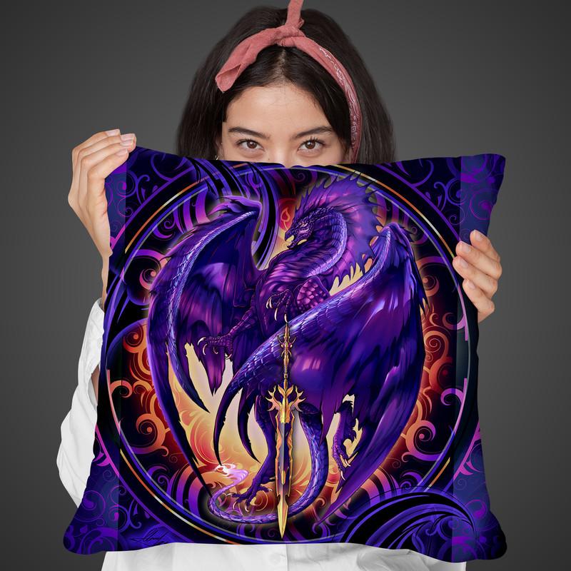 Dragonblade Netherblade Throw Pillow By Tate Licensing