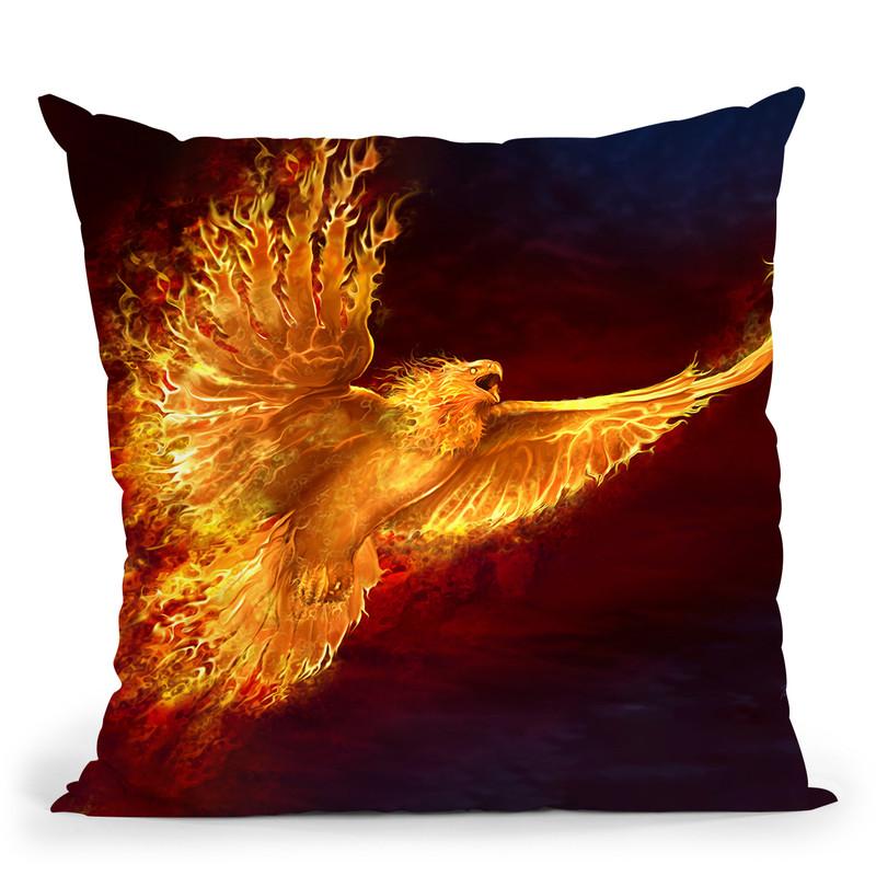 Phoenix Rising Throw Pillow By Tate Licensing