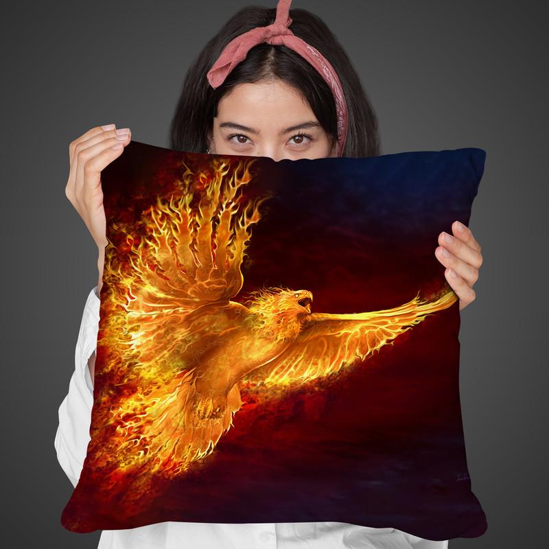 Phoenix Rising Throw Pillow By Tate Licensing