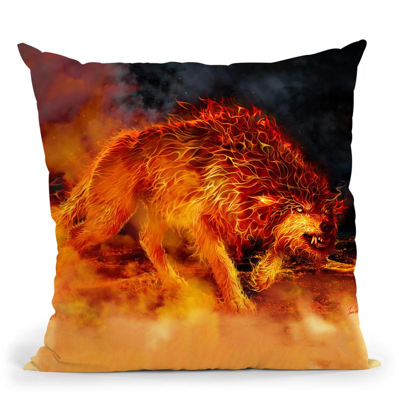 Fire Stalker Throw Pillow By Tate Licensing