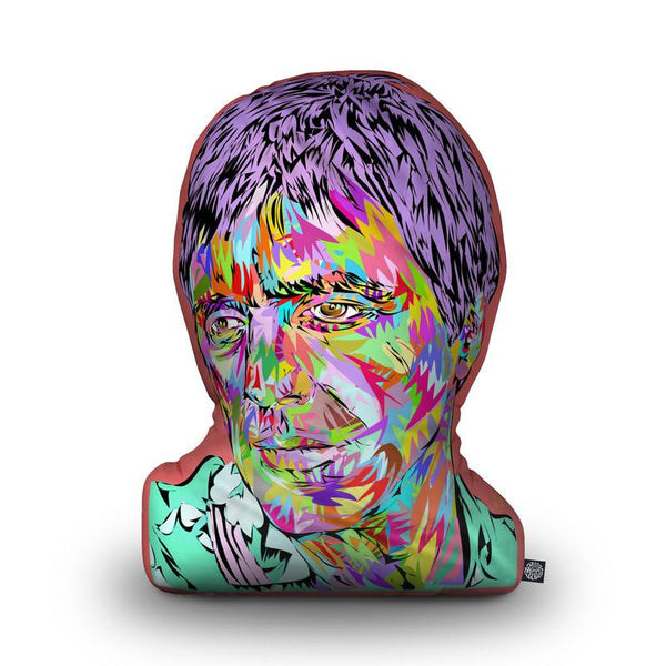 Scare Face 2 Shaped Throw Pillow by Technodrome1 - by all about vibe
