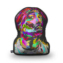 Tupac Black Shaped Throw Pillow by Technodrome1 - by all about vibe