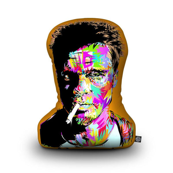 Tyler Dirden Shaped Throw Pillow by Technodrome1 - by all about vibe