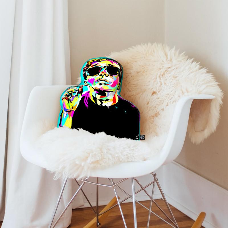 Break Fast Club Shaped Throw Pillow by Technodrome1 - by all about vibe