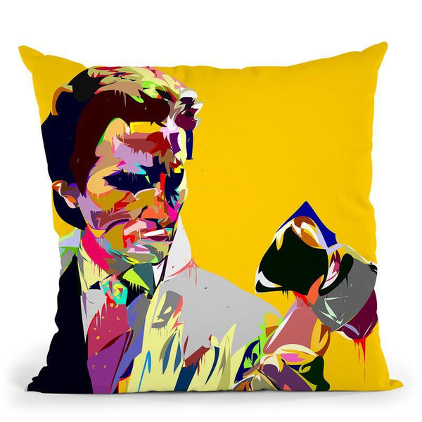 Americansyco Throw Pillow By  Technodrome1