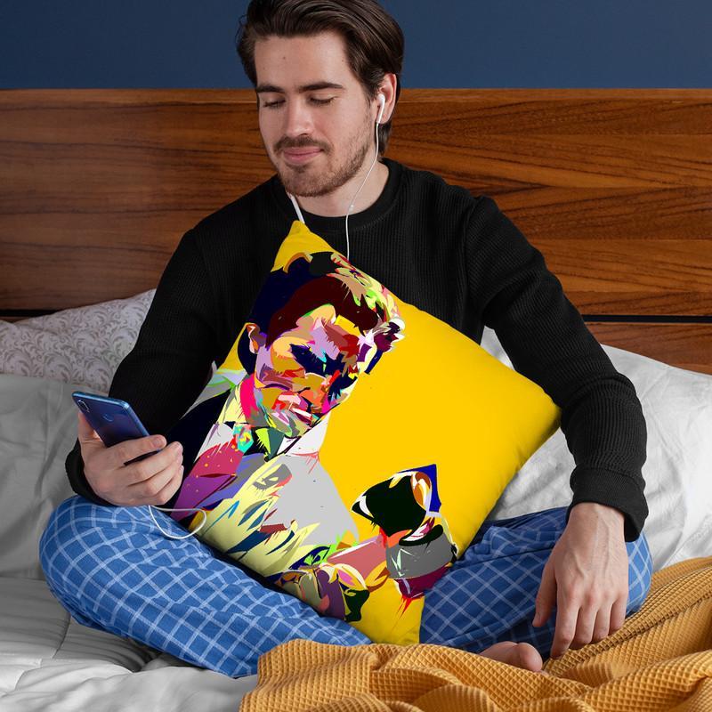 Americansyco Throw Pillow By  Technodrome1