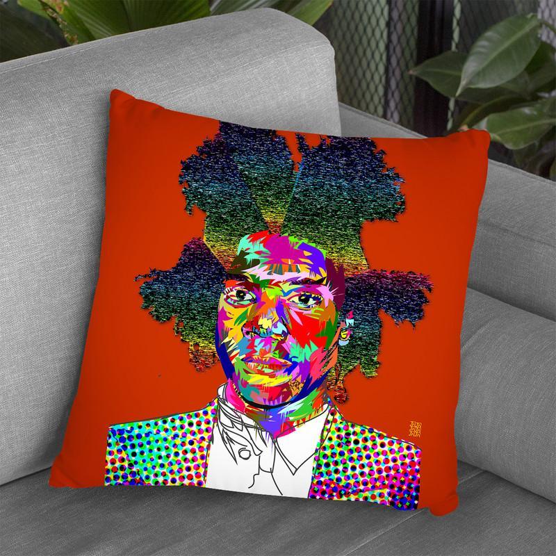 Basquiat Throw Pillow By  Technodrome1