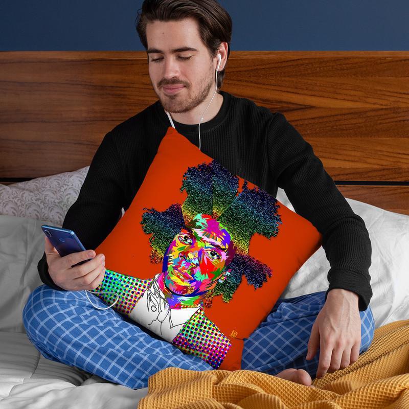 Basquiat Throw Pillow By  Technodrome1